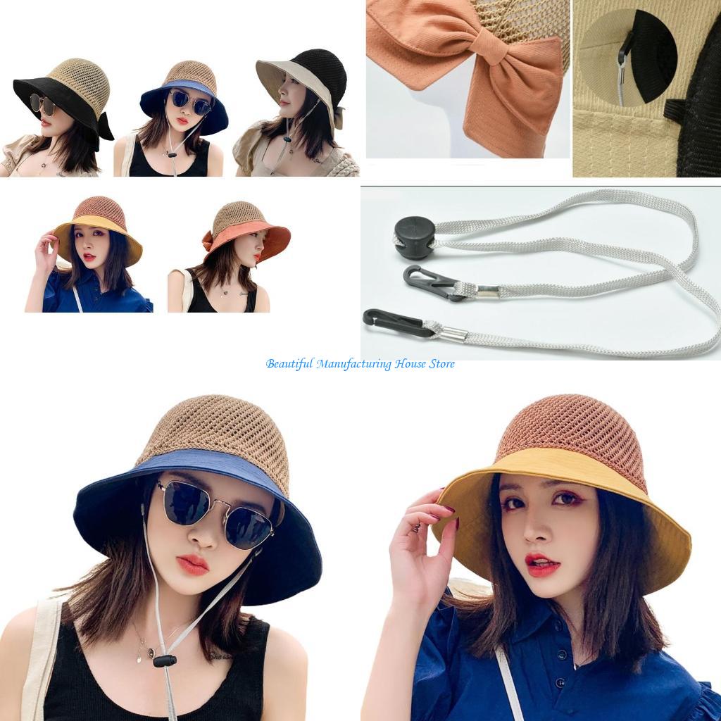 Packable Hat Nylon - E56A damski letni top z siateczki