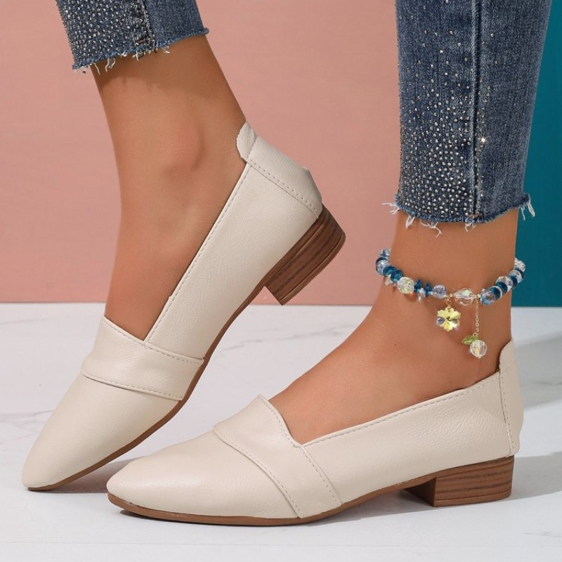 Wsuwane buty damskie, płaskie, – Casual Sandal Leather recenzja i cena