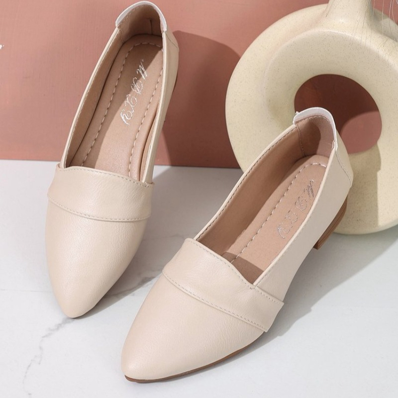 Wsuwane buty damskie, płaskie, – Casual Sandal Leather recenzja i cena