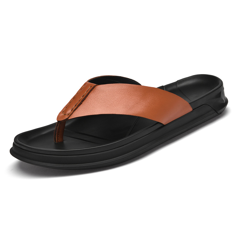 Męskie letnie sandały z prawdz – Flip Flop Leather Men recenzja i cena